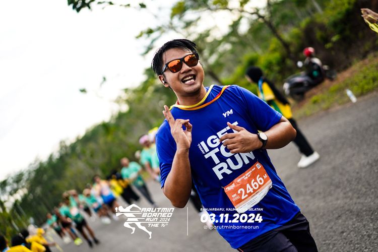 Race photo from Arutmin Borneo Run 2024