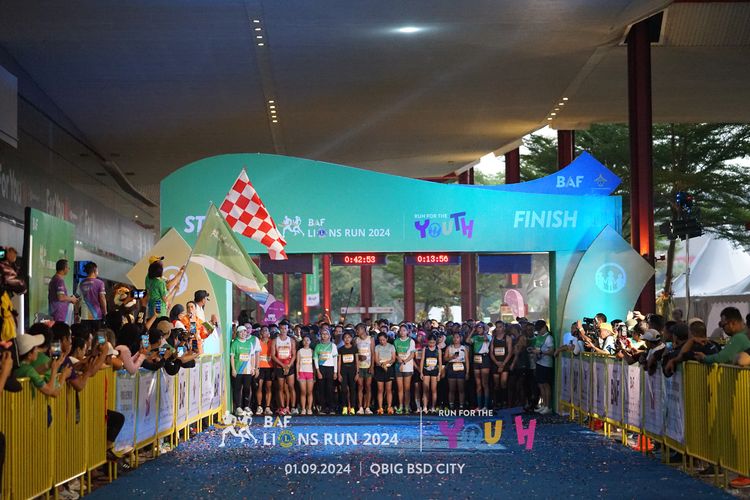 Race photo from BAF LIONS RUN 2024
