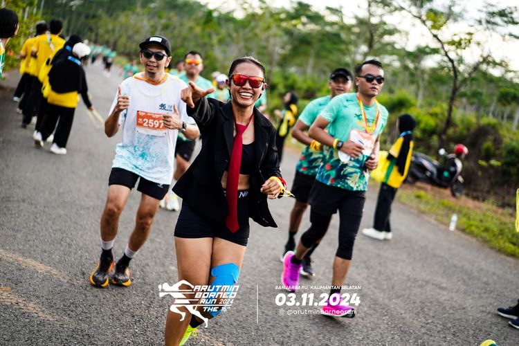Race photo from Arutmin Borneo Run 2024