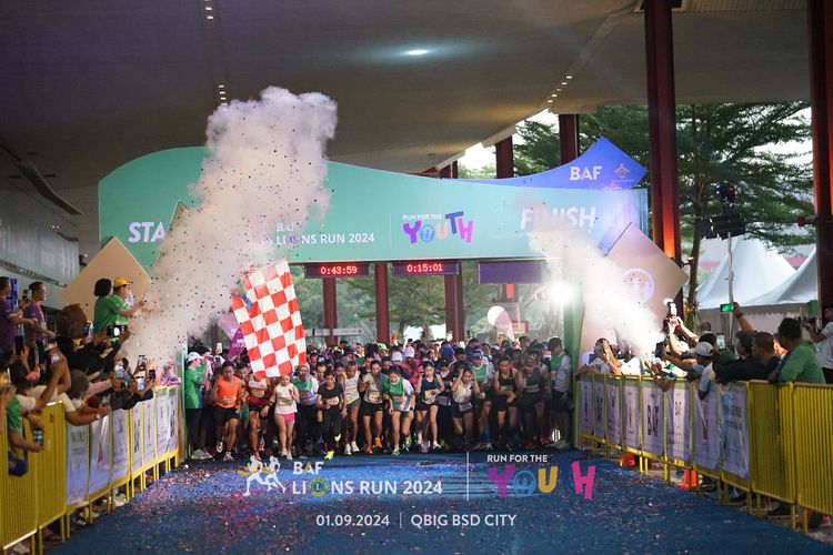 Race photo from BAF LIONS RUN 2024