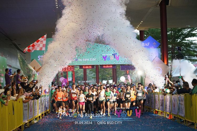 Race photo from BAF LIONS RUN 2024