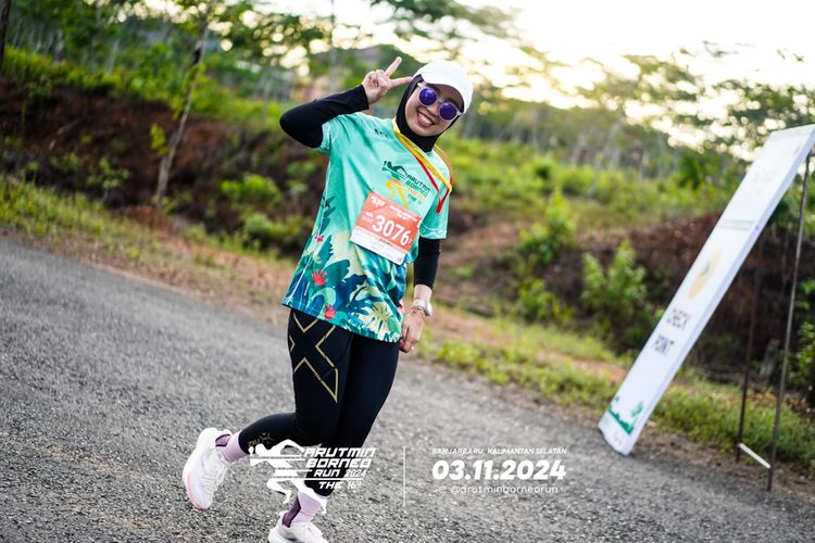 Race photo from Arutmin Borneo Run 2024
