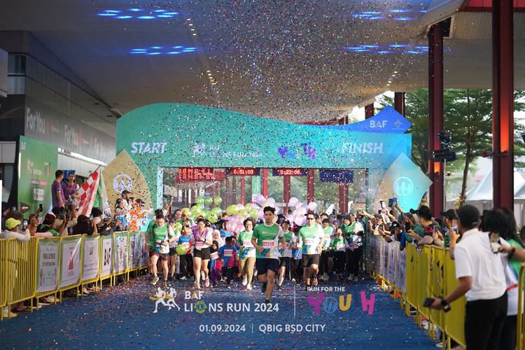 Race photo from BAF LIONS RUN 2024