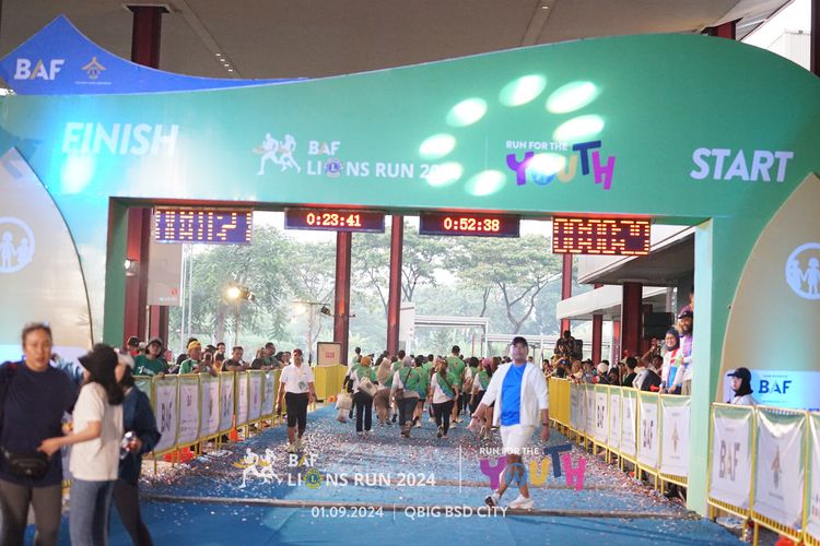 Race photo from BAF LIONS RUN 2024