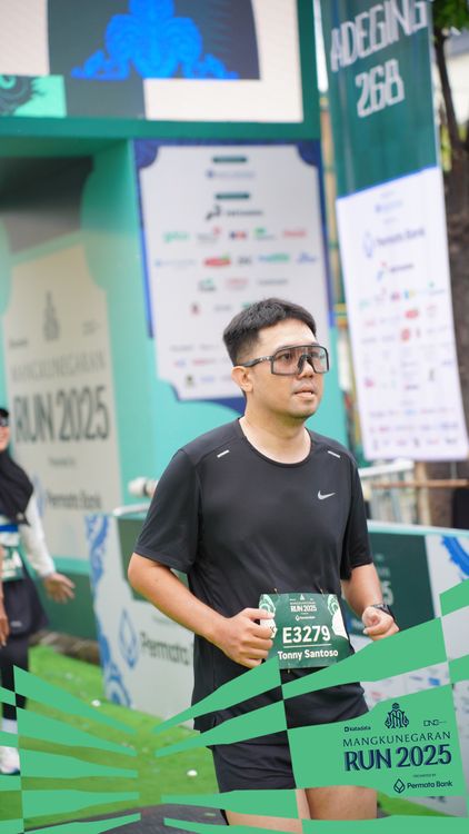 Race photo from Mangkunegaran Run 2025