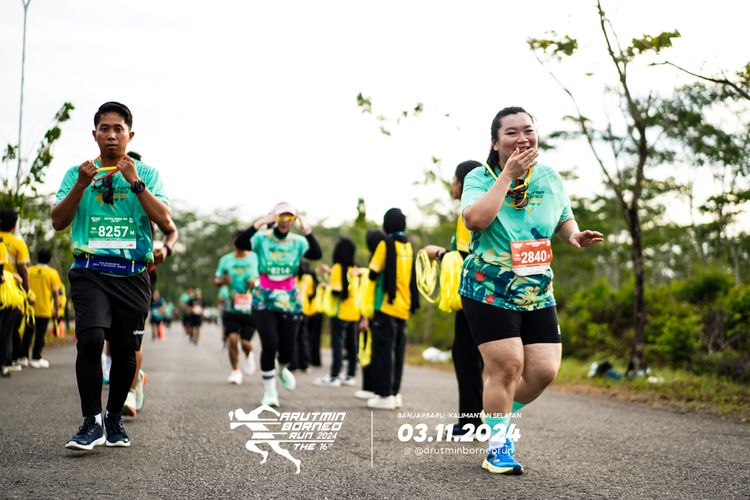 Race photo from Arutmin Borneo Run 2024