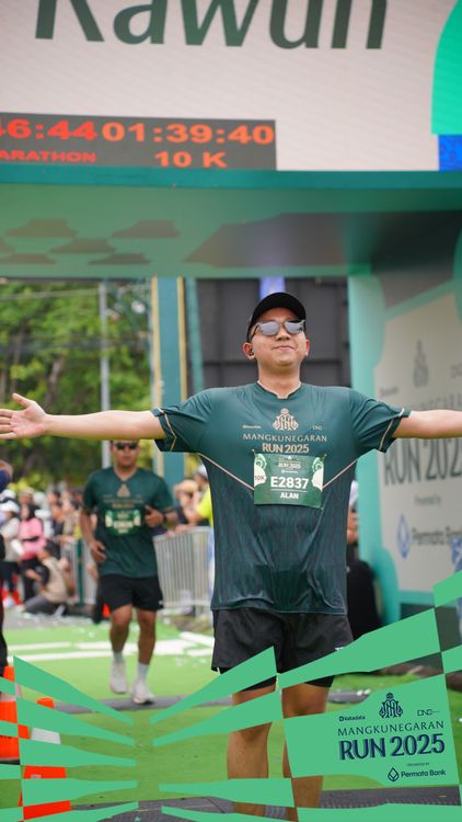 Race photo from Mangkunegaran Run 2025