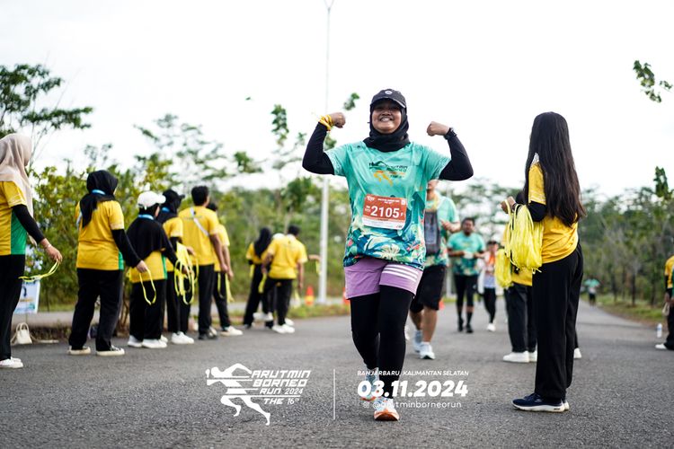Race photo from Arutmin Borneo Run 2024