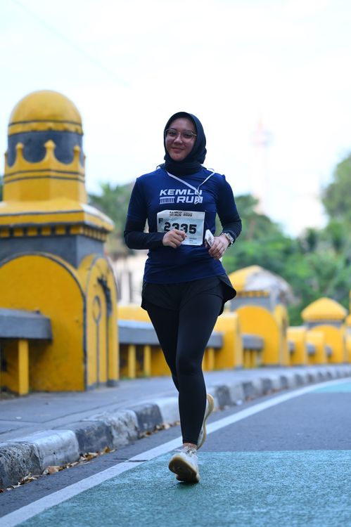 Race photo from KEMLU RUN 2025