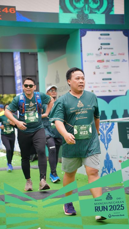 Race photo from Mangkunegaran Run 2025