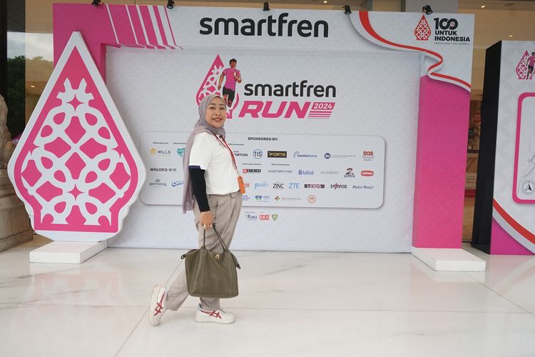 Race photo from Smartfren Run 2024
