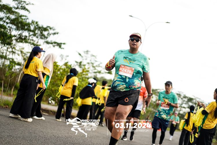 Race photo from Arutmin Borneo Run 2024