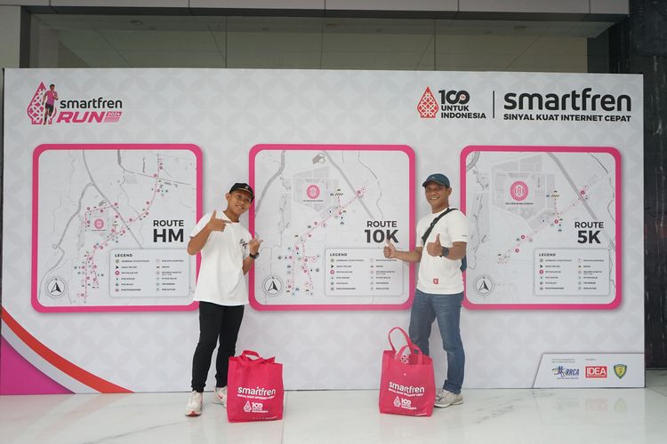 Race photo from Smartfren Run 2024