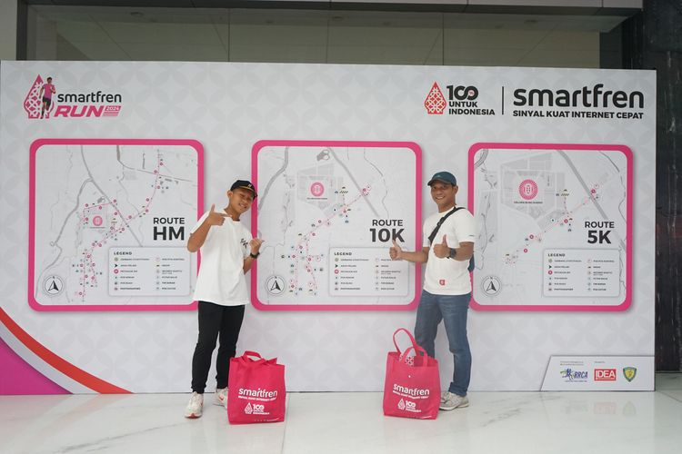 Race photo from Smartfren Run 2024