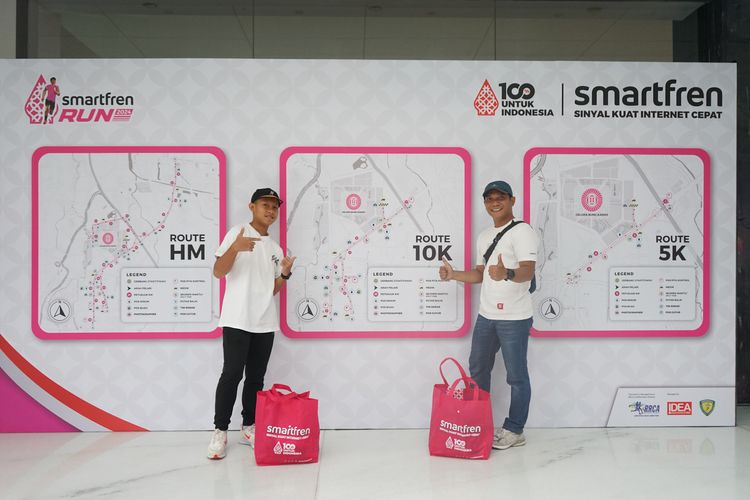 Race photo from Smartfren Run 2024