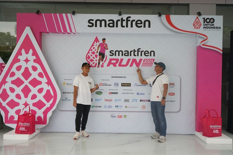 Race photo from Smartfren Run 2024