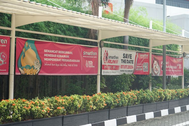 Race photo from Smartfren Run 2024