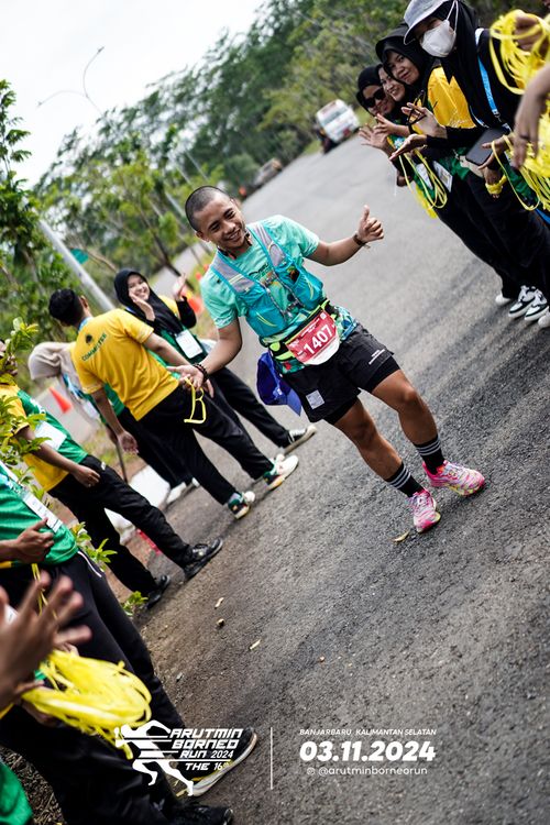 Race photo from Arutmin Borneo Run 2024