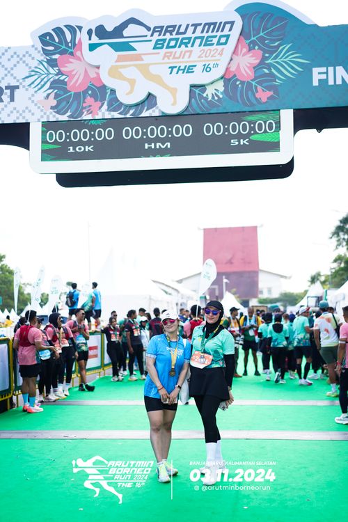Race photo from Arutmin Borneo Run 2024
