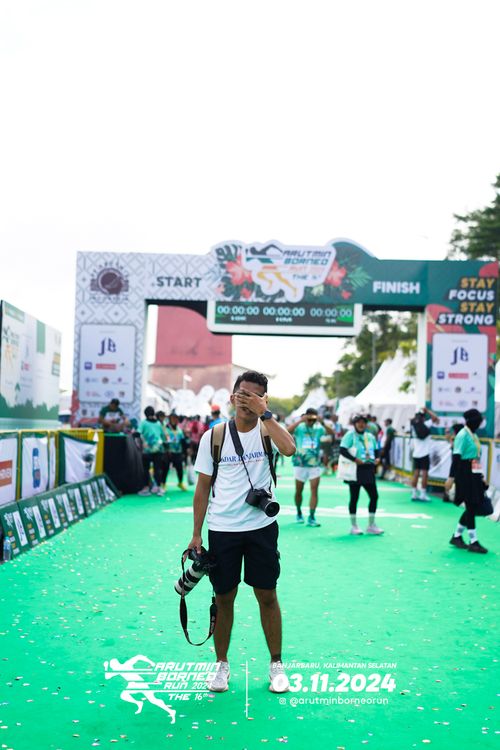 Race photo from Arutmin Borneo Run 2024