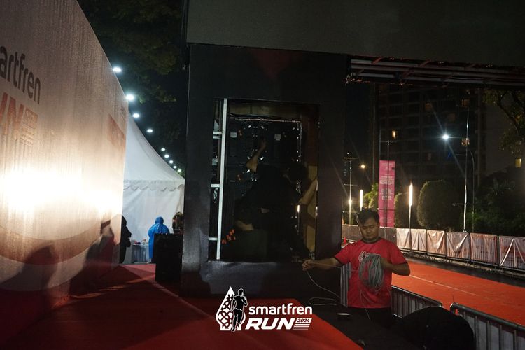 Race photo from Smartfren Run 2024