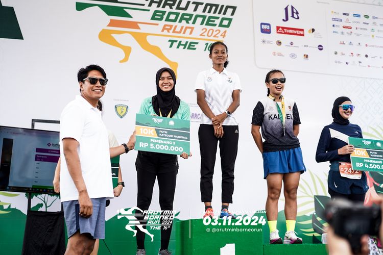 Race photo from Arutmin Borneo Run 2024