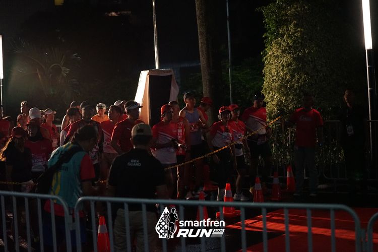 Race photo from Smartfren Run 2024