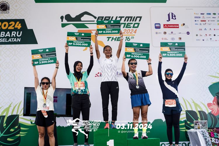 Race photo from Arutmin Borneo Run 2024