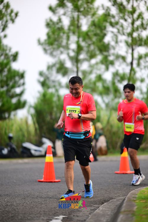 Race photo from CISANGKAN KBP CITY RUN 2025