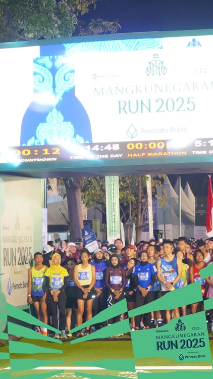 Race photo from Mangkunegaran Run 2025