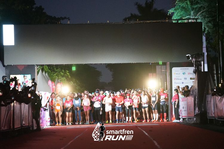 Race photo from Smartfren Run 2024