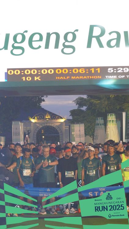 Race photo from Mangkunegaran Run 2025