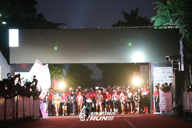 Race photo from Smartfren Run 2024