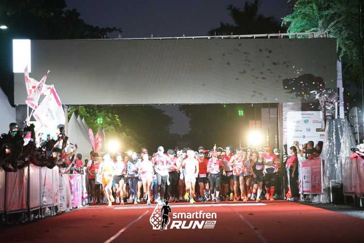 Race photo from Smartfren Run 2024
