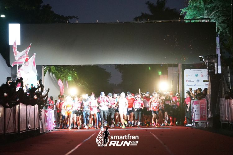 Race photo from Smartfren Run 2024