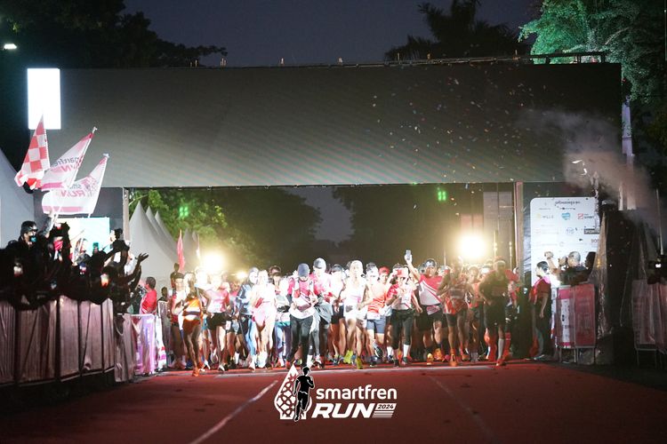 Race photo from Smartfren Run 2024