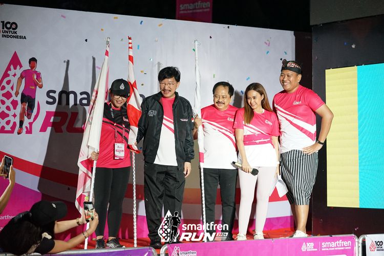 Race photo from Smartfren Run 2024