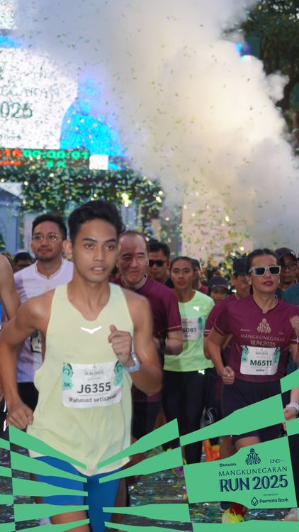 Race photo from Mangkunegaran Run 2025