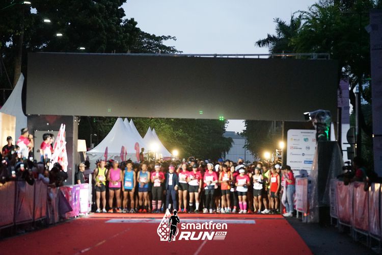 Race photo from Smartfren Run 2024