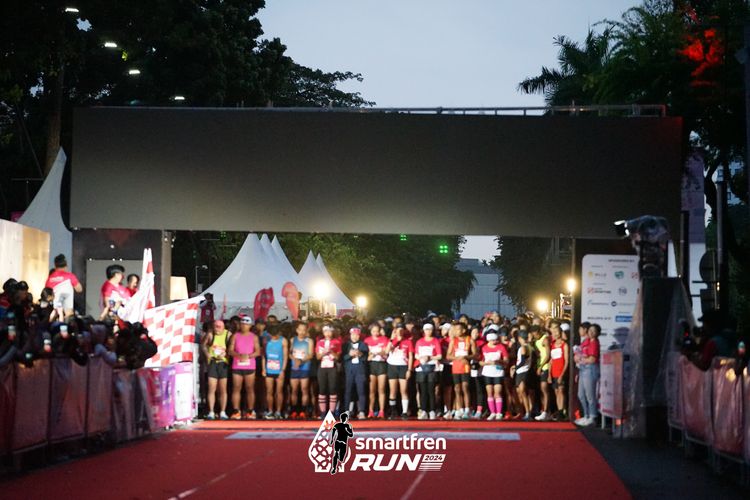 Race photo from Smartfren Run 2024