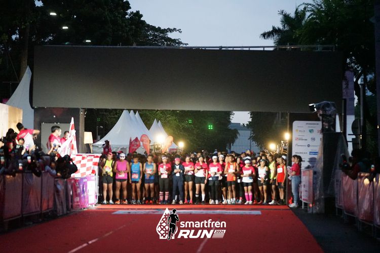 Race photo from Smartfren Run 2024
