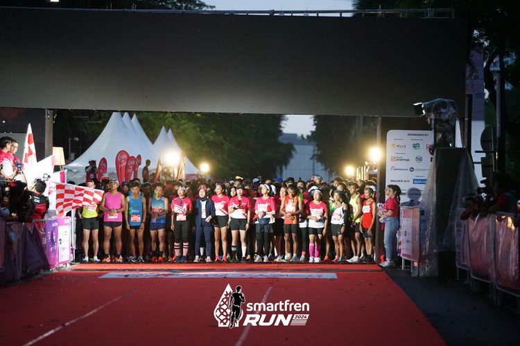 Race photo from Smartfren Run 2024