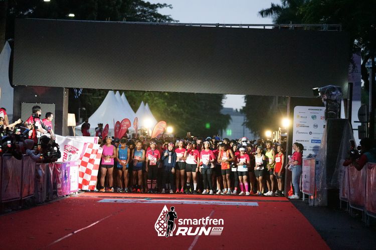 Race photo from Smartfren Run 2024