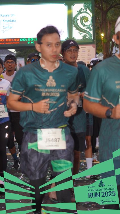 Race photo from Mangkunegaran Run 2025