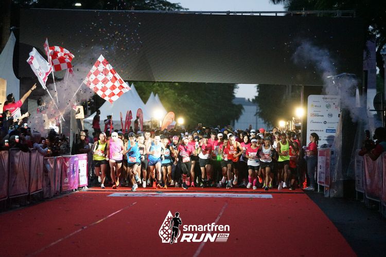 Race photo from Smartfren Run 2024