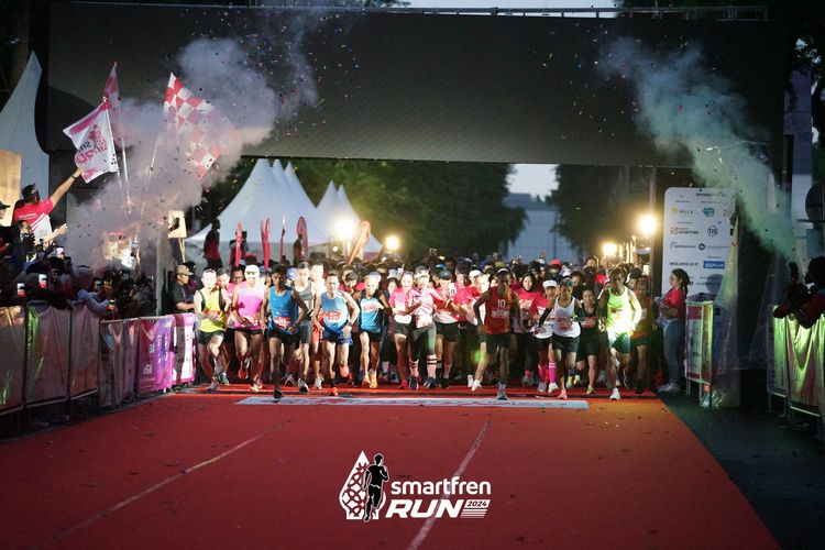 Race photo from Smartfren Run 2024