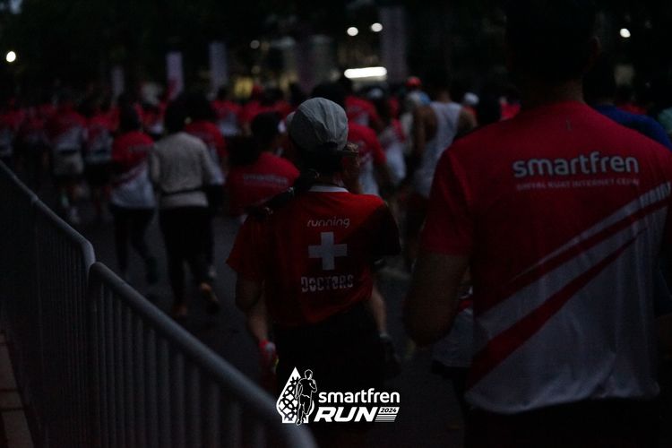 Race photo from Smartfren Run 2024