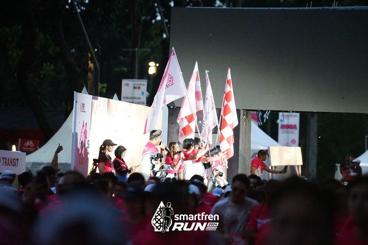 Race photo from Smartfren Run 2024