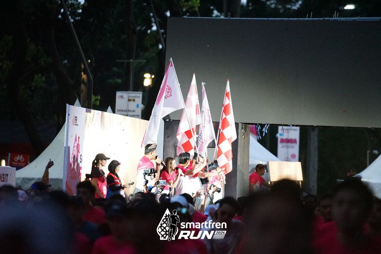 Race photo from Smartfren Run 2024