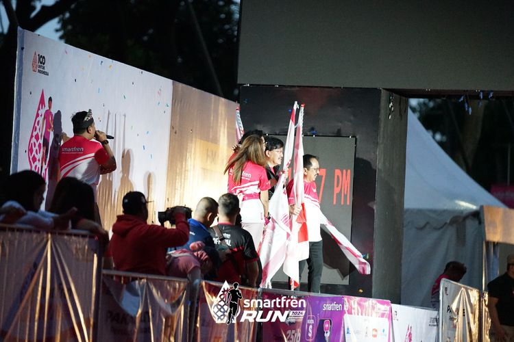Race photo from Smartfren Run 2024